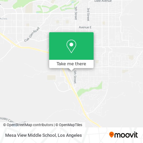 Mapa de Mesa View Middle School