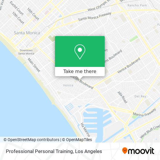 Mapa de Professional Personal Training