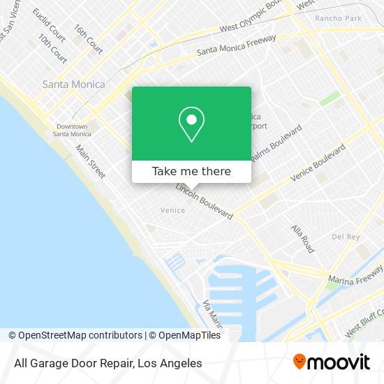 All Garage Door Repair map