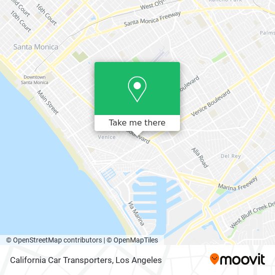 Mapa de California Car Transporters