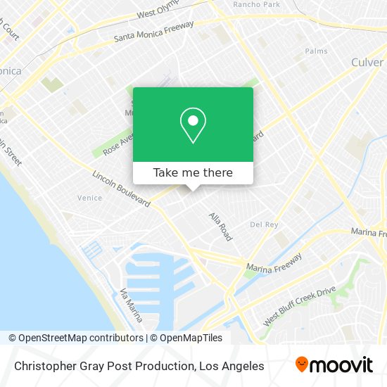 Mapa de Christopher Gray Post Production