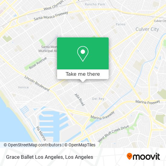 Grace Ballet Los Angeles map