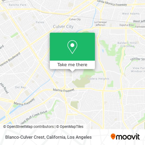 Mapa de Blanco-Culver Crest, California