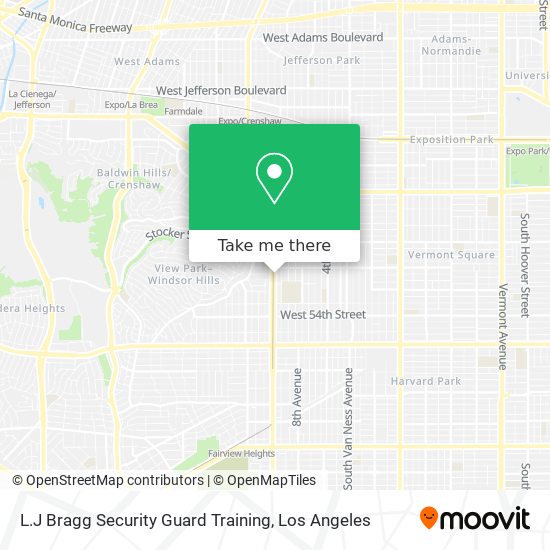 Mapa de L.J Bragg Security Guard Training