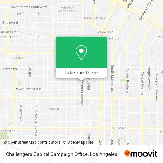 Mapa de Challengers Capital Campaign Office