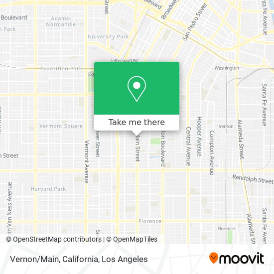 Vernon/Main, California map
