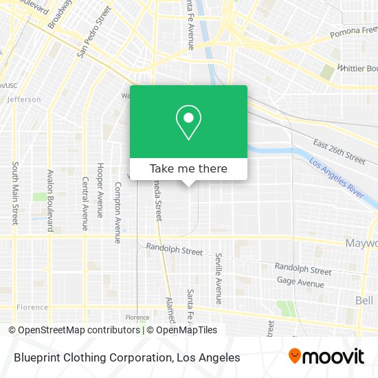 Blueprint Clothing Corporation map