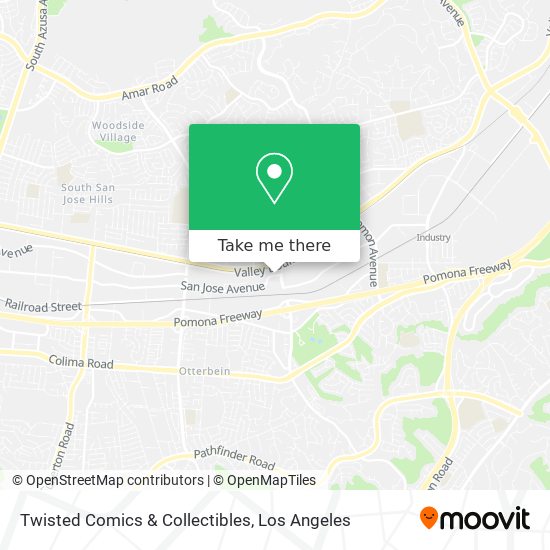 Mapa de Twisted Comics & Collectibles