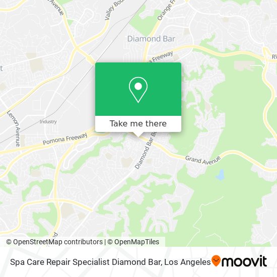 Spa Care Repair Specialist Diamond Bar map