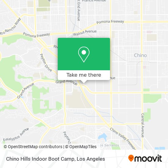 Mapa de Chino Hills Indoor Boot Camp