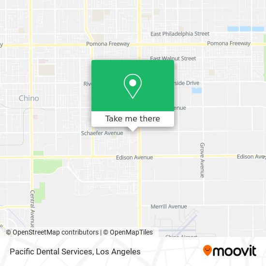 Mapa de Pacific Dental Services