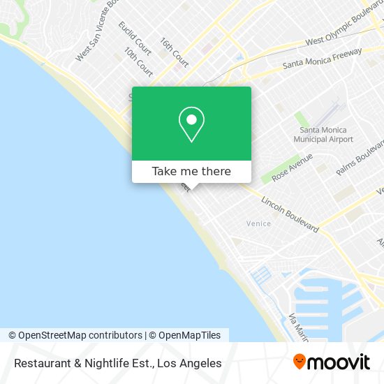 Restaurant & Nightlife Est. map