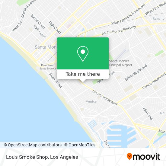 Lou's Smoke Shop map