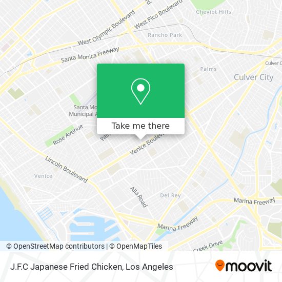 Mapa de J.F.C Japanese Fried Chicken