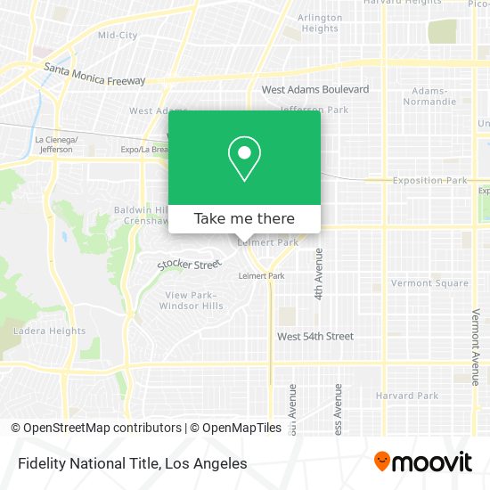 Mapa de Fidelity National Title