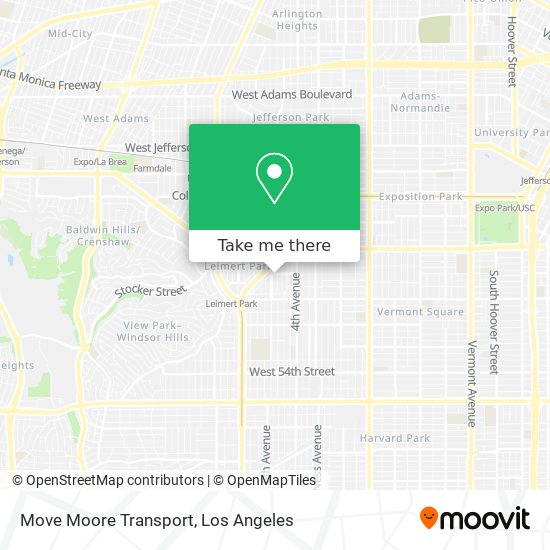 Mapa de Move Moore Transport