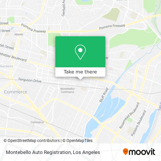 Mapa de Montebello Auto Registration