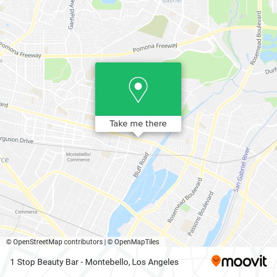 1 Stop Beauty Bar - Montebello map