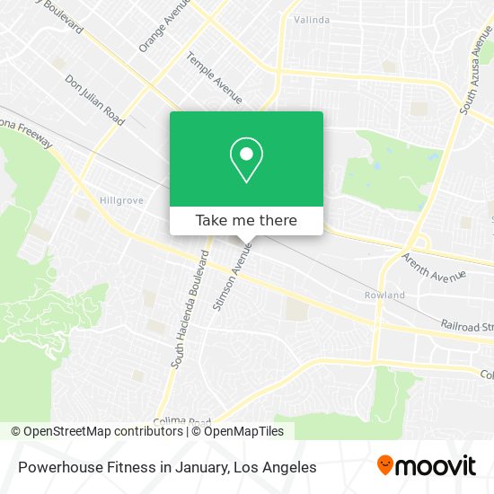 Powerhouse Fitness in January map