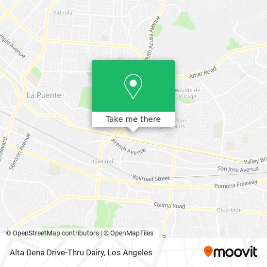 Mapa de Alta Dena Drive-Thru Dairy