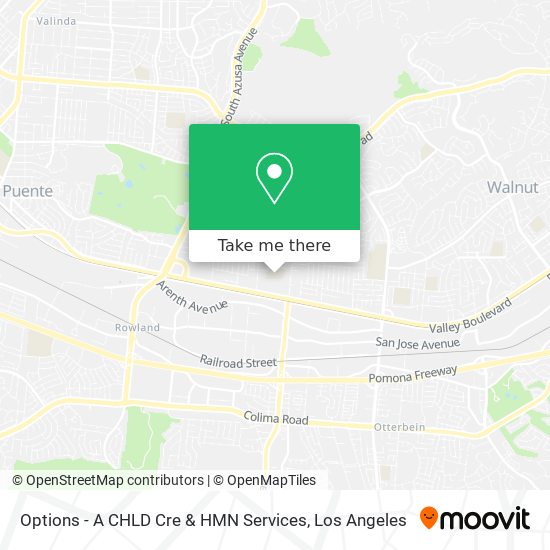 Options - A CHLD Cre & HMN Services map