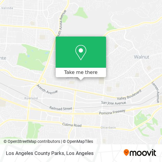 Los Angeles County Parks map