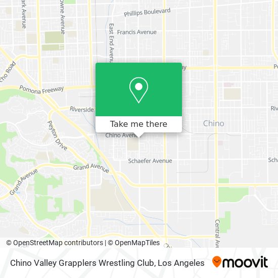 Chino Valley Grapplers Wrestling Club map