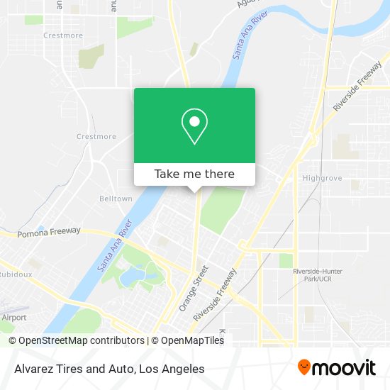 Alvarez Tires and Auto map