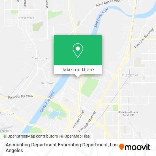 Mapa de Accounting Department Estimating Department