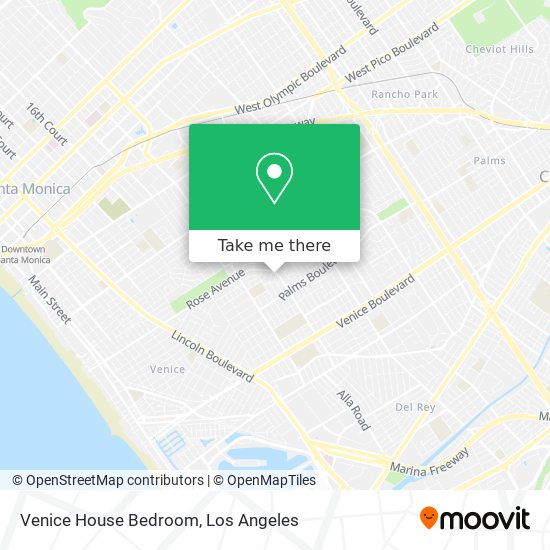 Venice House Bedroom map