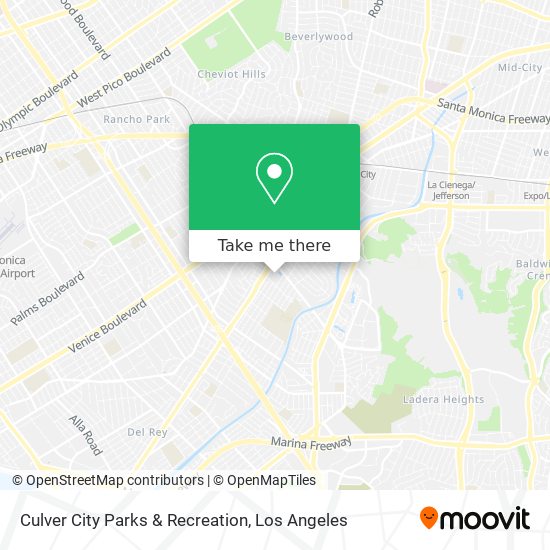 Mapa de Culver City Parks & Recreation