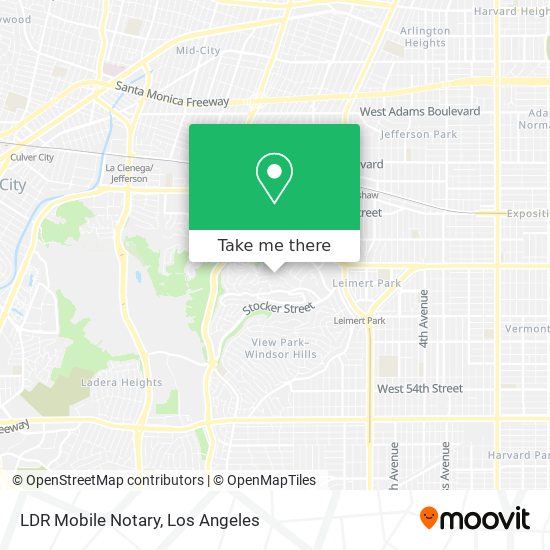 LDR Mobile Notary map