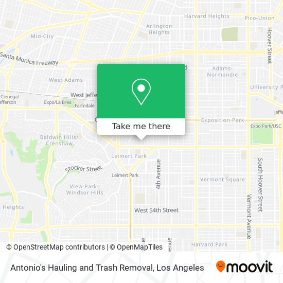Antonio's Hauling and Trash Removal map