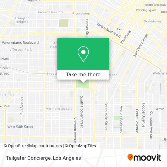 Tailgater Concierge map