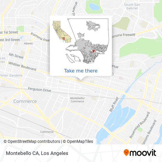 Mapa de Montebello CA