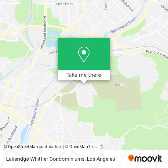 Lakeridge Whittier Condominiums map