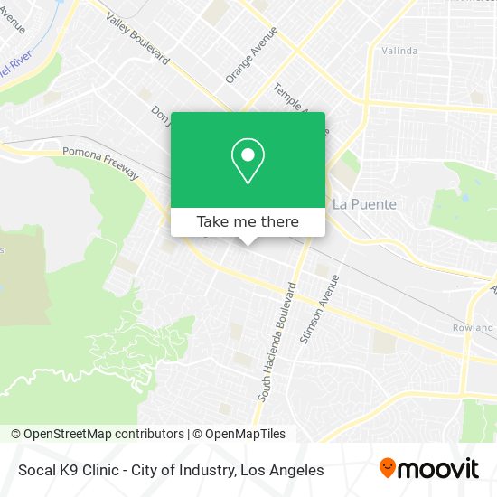Socal K9 Clinic - City of Industry map