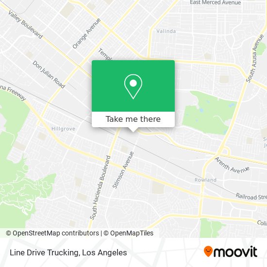 Line Drive Trucking map