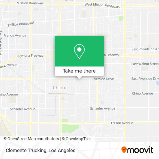 Clemente Trucking map