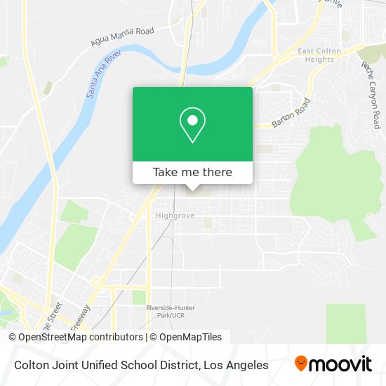 Mapa de Colton Joint Unified School District