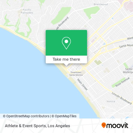 Athlete & Event Sports map