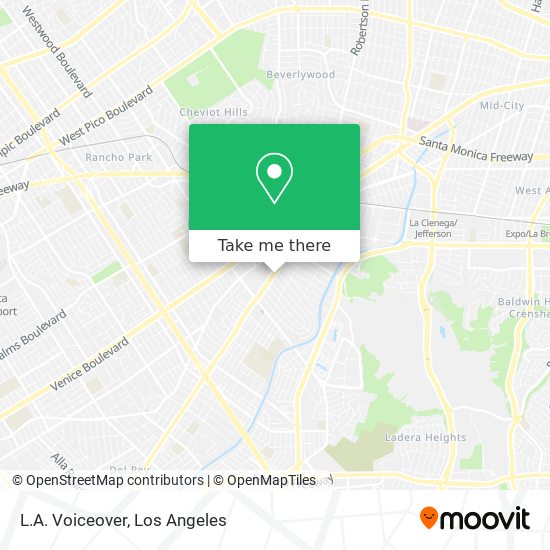 L.A. Voiceover map