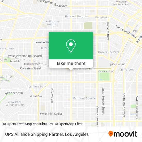 UPS Alliance Shipping Partner map