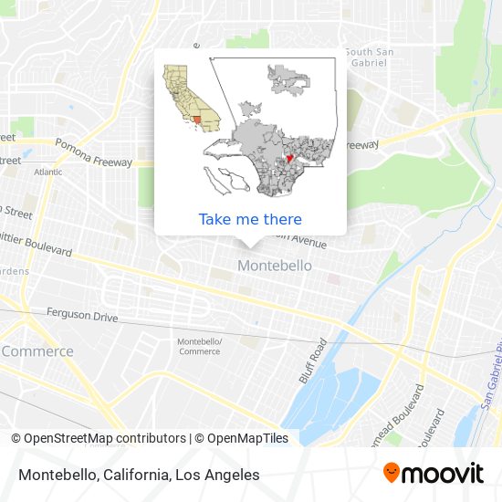 Mapa de Montebello, California