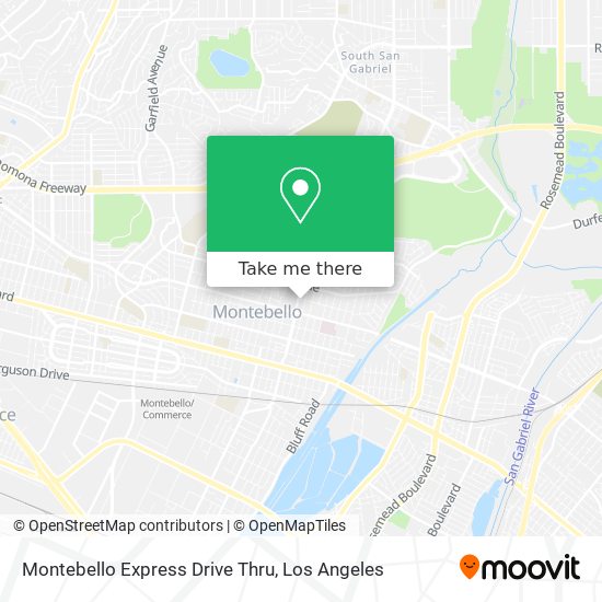Montebello Express Drive Thru map