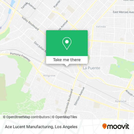 Ace Lucent Manufacturing map