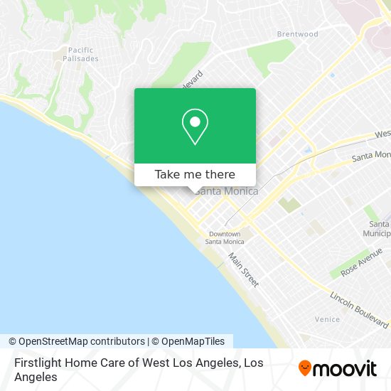 Mapa de Firstlight Home Care of West Los Angeles