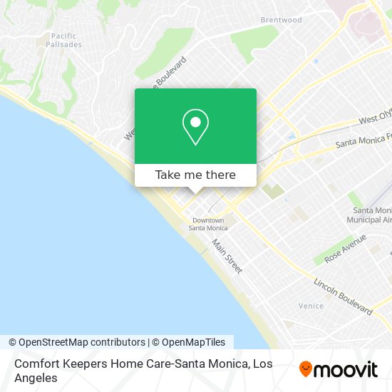 Mapa de Comfort Keepers Home Care-Santa Monica