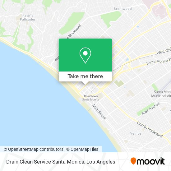 Mapa de Drain Clean Service Santa Monica