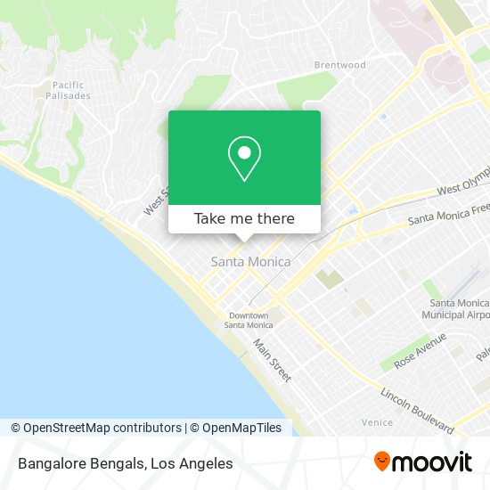 Mapa de Bangalore Bengals